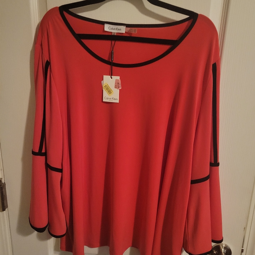 NWT Calvin Klein 3x women's tunic blouse